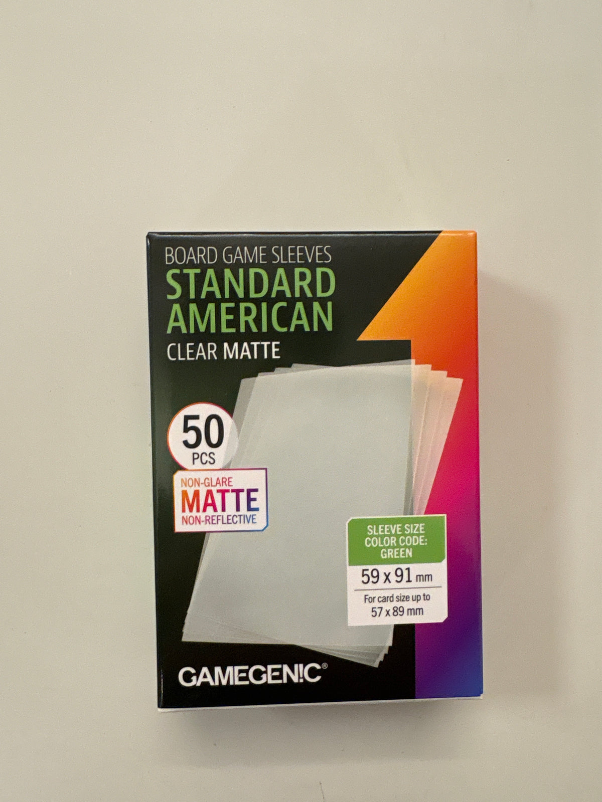 Gamegenic Standard American Card Sleeves 50 Matte