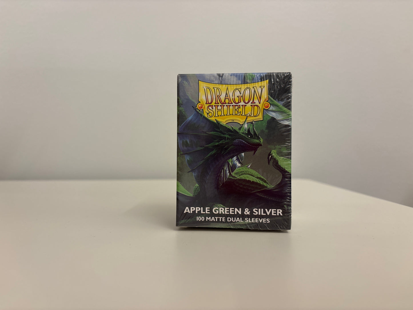 Dragon Shield Card Sleeves 100ct Green & Silver Matte