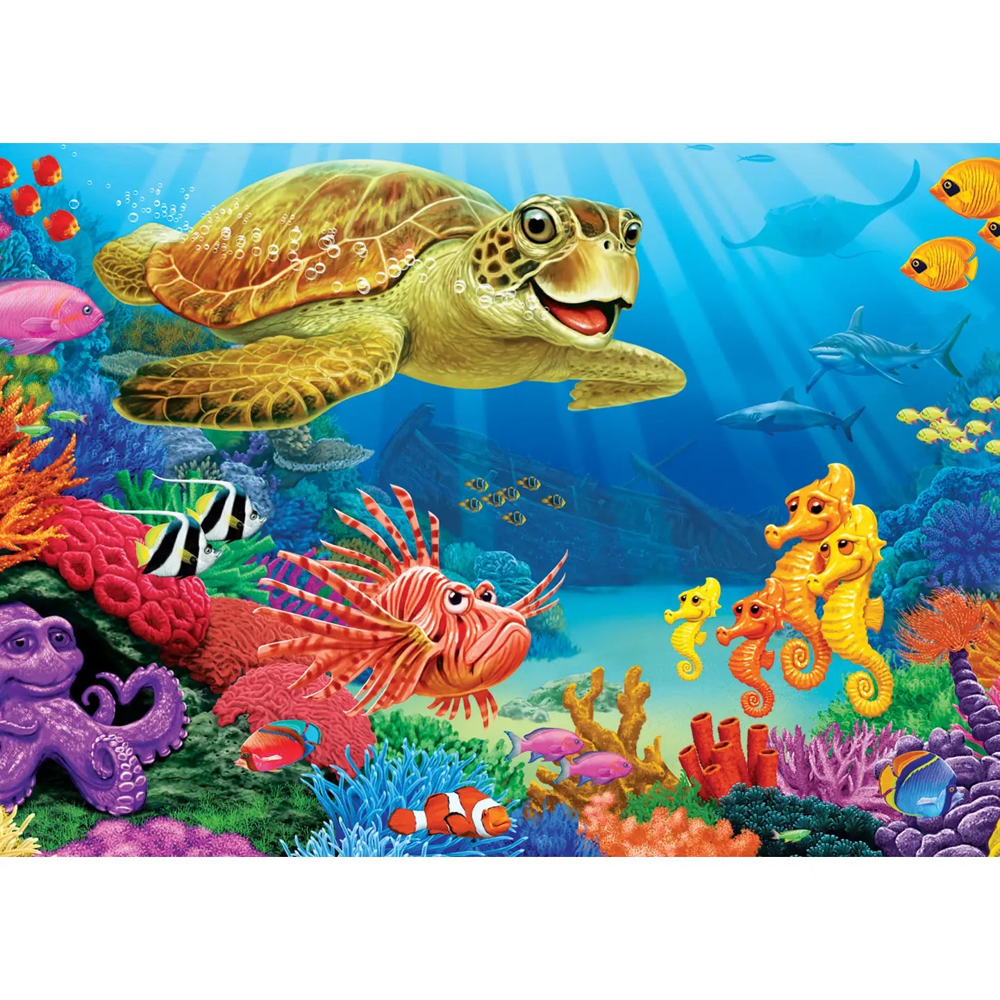 Undersea Turtles 35pc puzzle tray