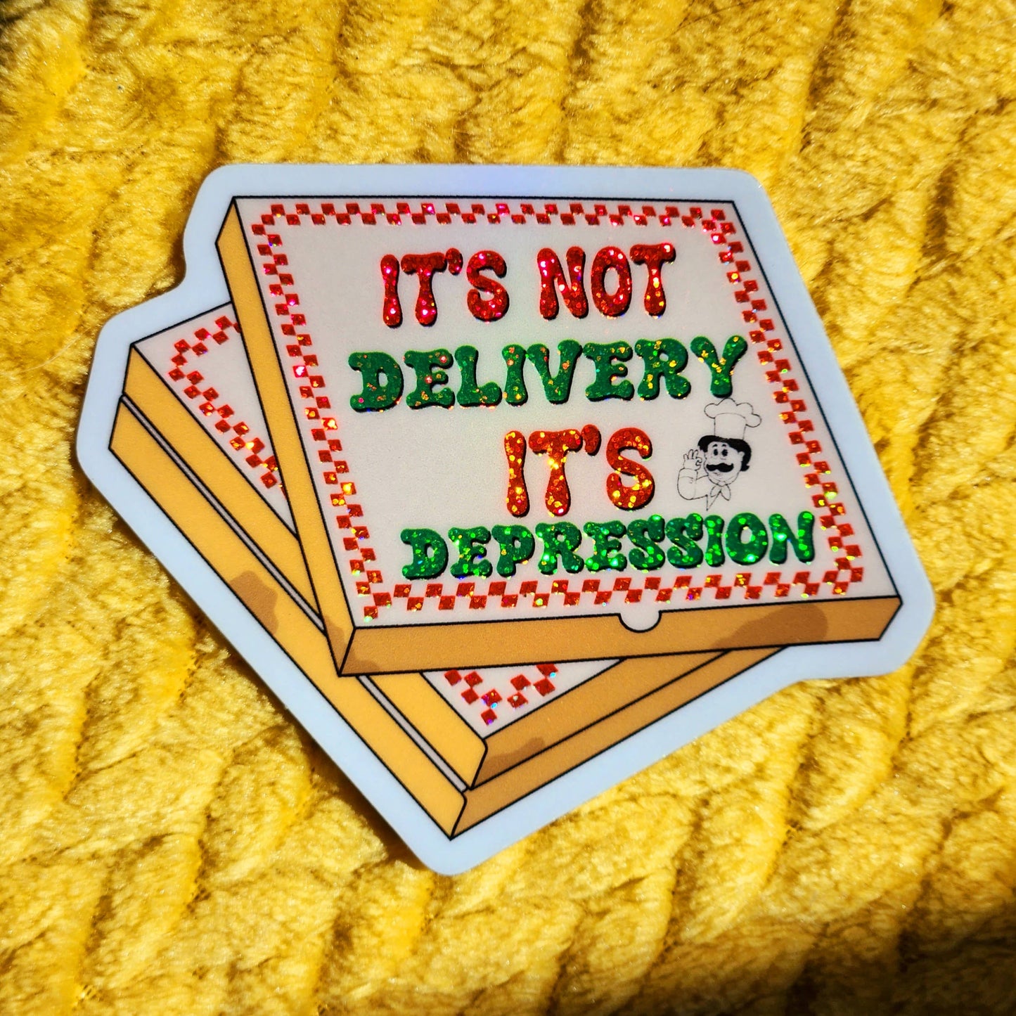 It's not delivery it's depression: Glitter accents
