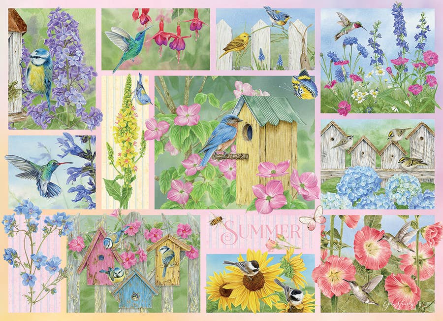 Garden Birds in Summer 500pc puzzle