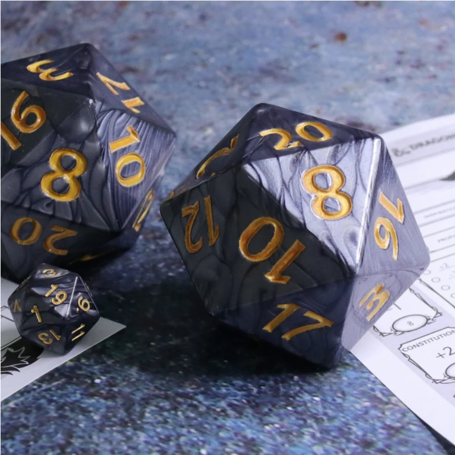 55mm Titan D20 - Black Pearl, Resin