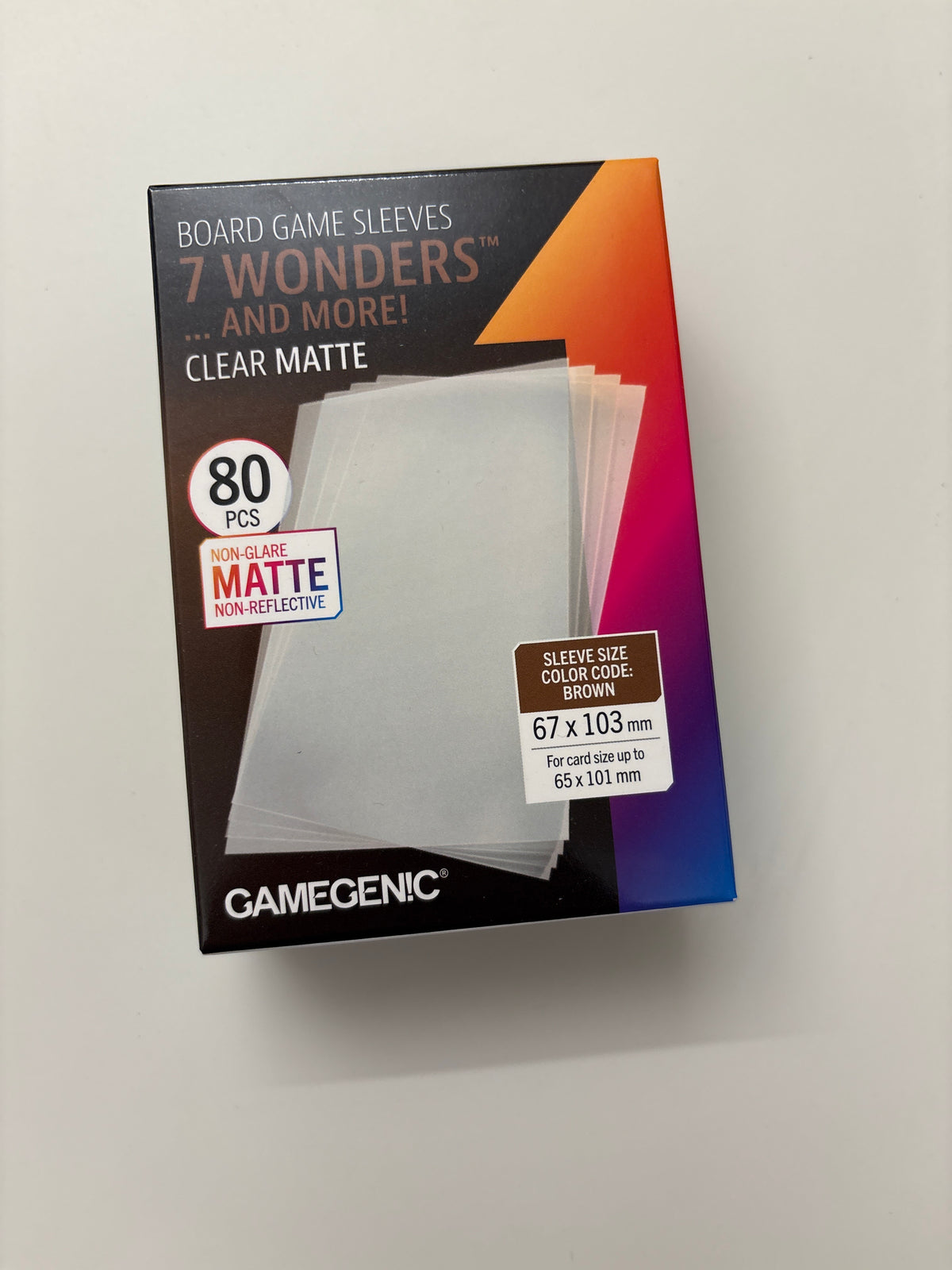 Gamegenic 67x103mm Card Sleeves 50 Matte