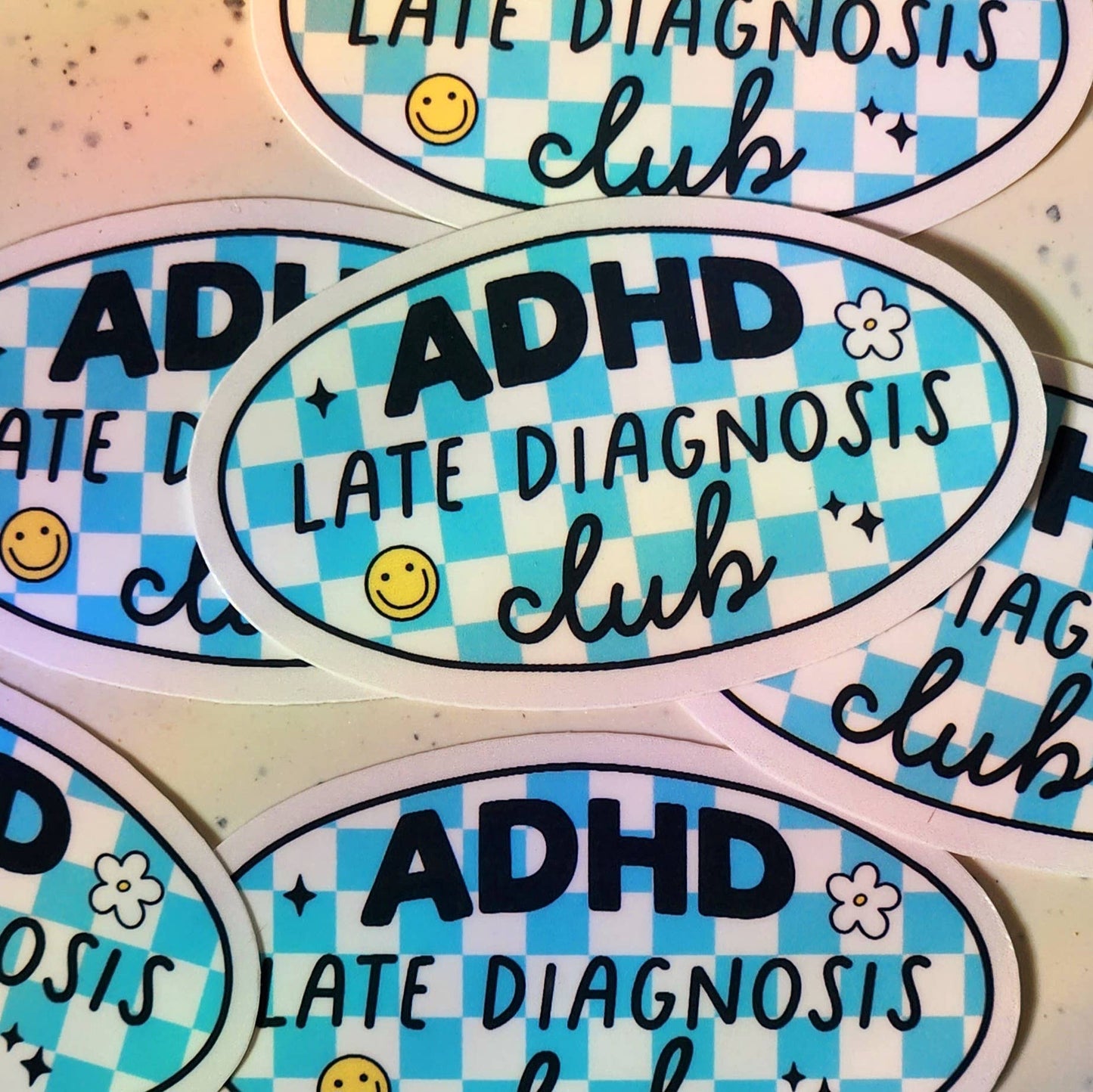 ADHD late diagnosis sticker
