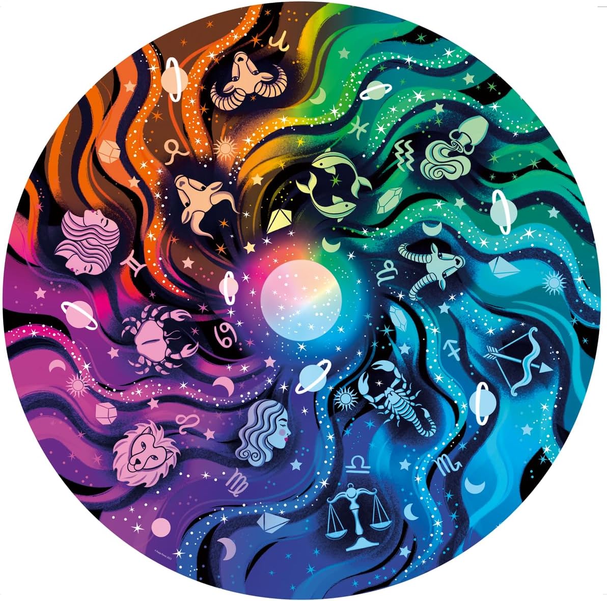 Circle of Color - Astrology 500pc puzzle