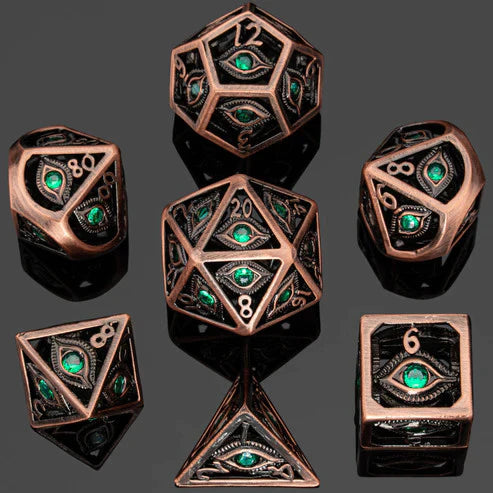 Dragon's Eye Hollow Metal Dice Set