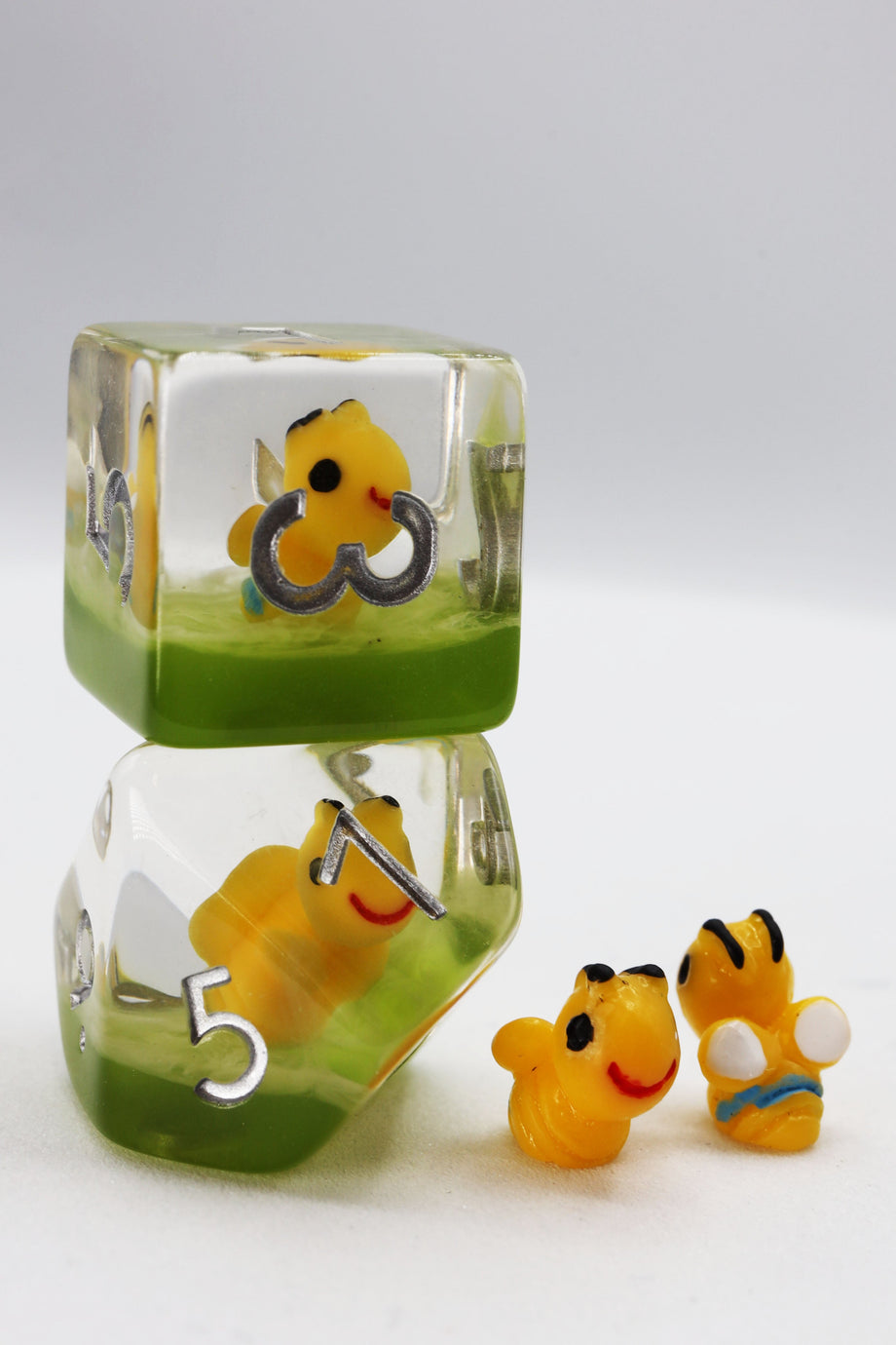 Happy Bees Dice Set - Resin Inclusion