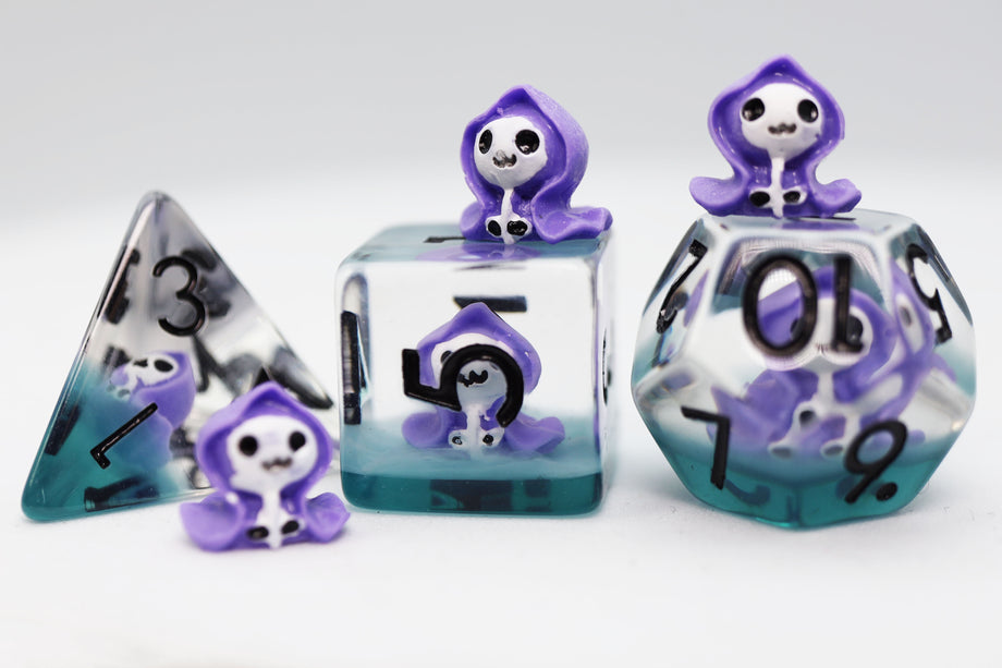 Dream Reaper Dice Set - Resin Inclusion