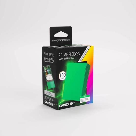 Gamegenic Boxed Prime Sleeves: Green 100 Count