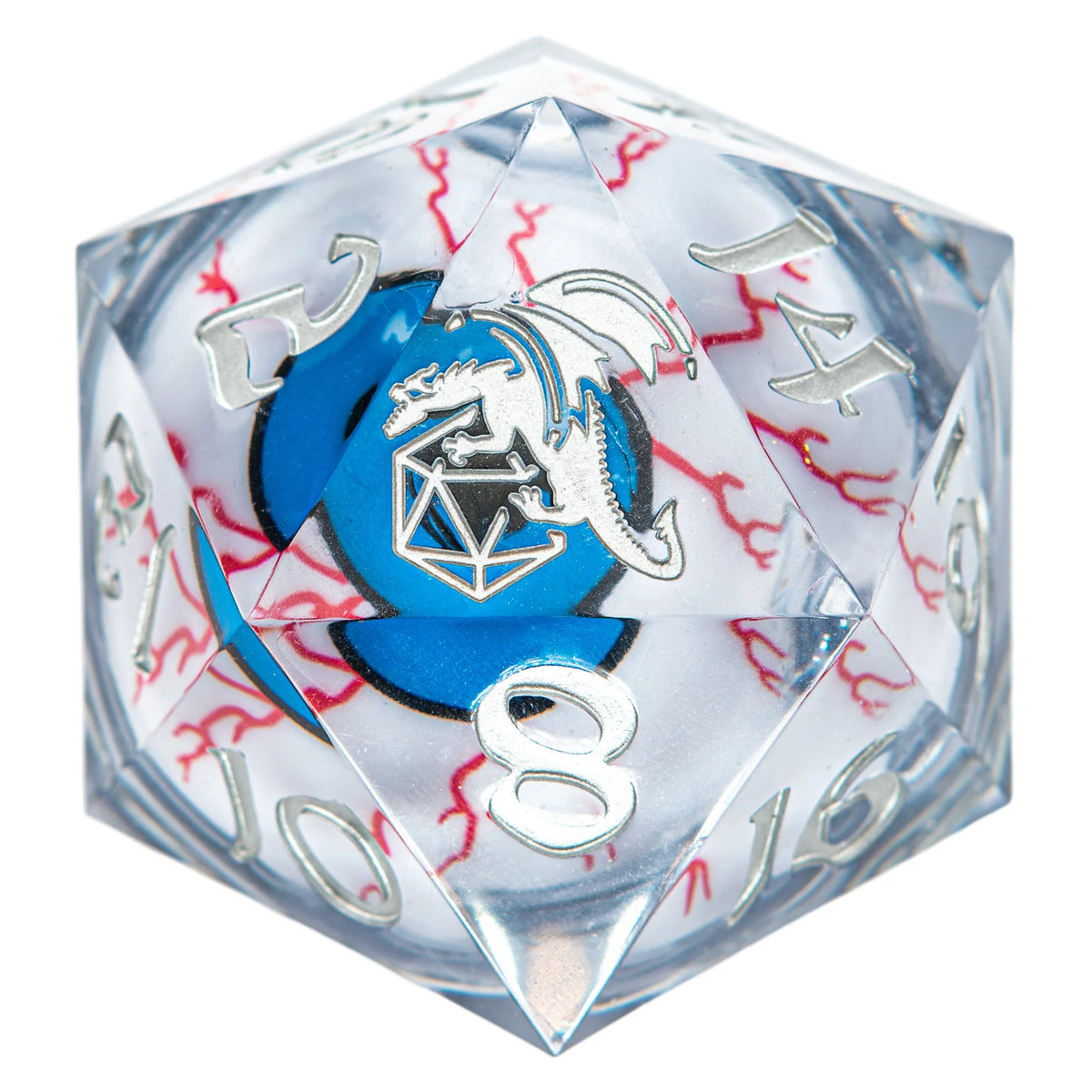 55mm Always Watching LED D20- Liquid Core Sharp Edge Resin