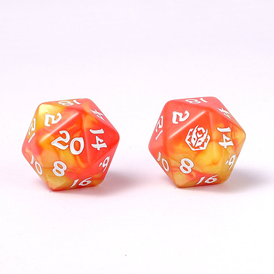 Wyrmforged Rollers 8 Piece Dice Set - Fae Candy, Rounded Resin