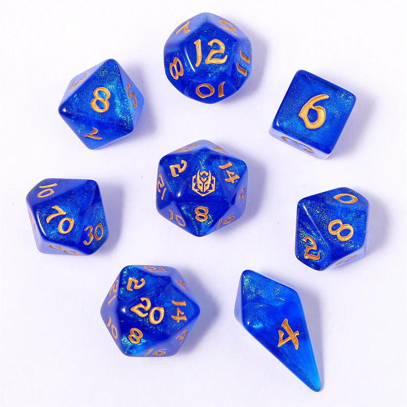Cantrip - Wyrmforged Rollers Rounded Edge 8 Piece Dice Set
