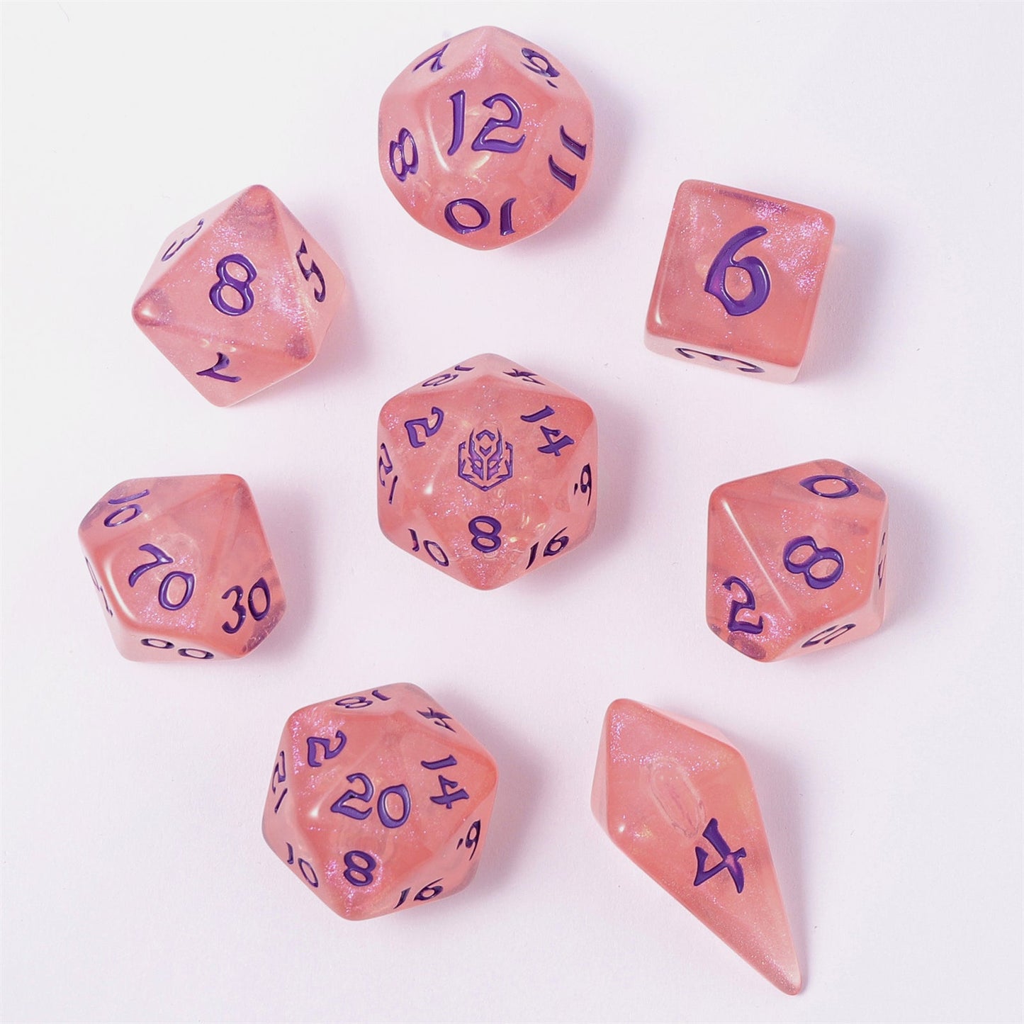 Elixir of Life - Wyrmforged Rollers Rounded Edge 8 Piece Dice Set