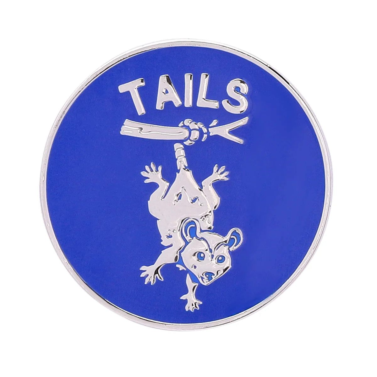D2 Trash Bandit Coin - Silver and Blue