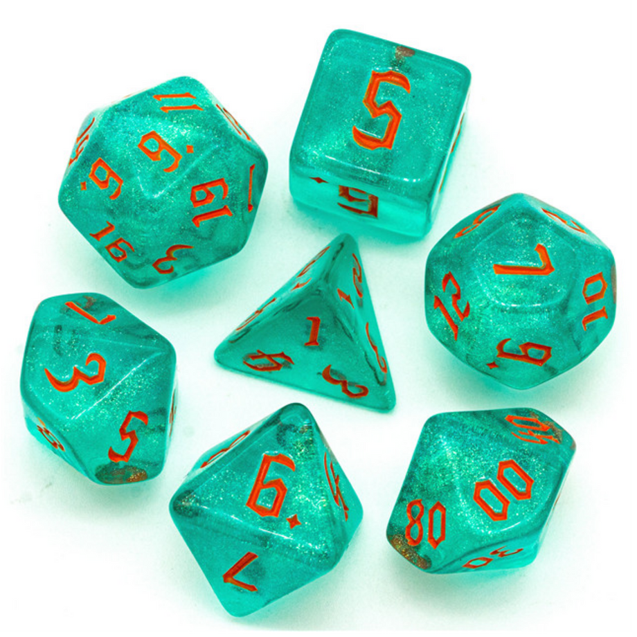 Hurricane Elemental Dice Set - Resin