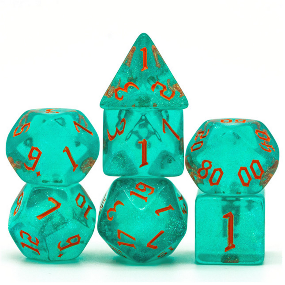 Hurricane Elemental Dice Set - Resin