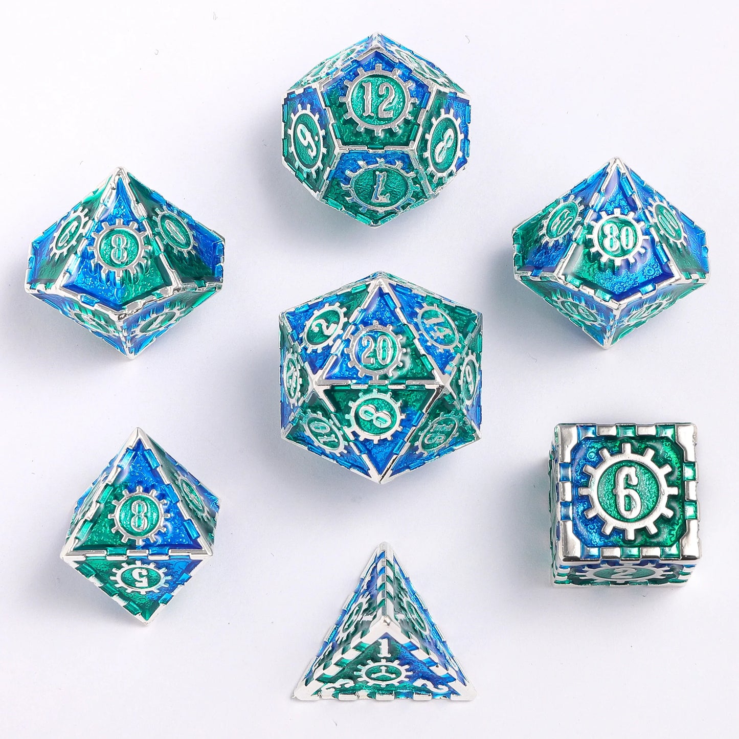 Metal Gear Dice Set - Mermaid's Slither, Solid Metal