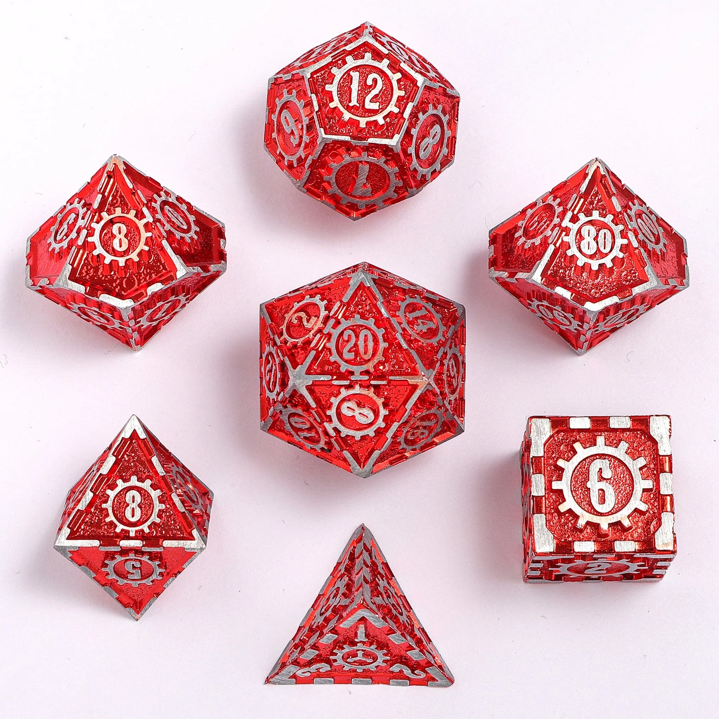 Metal Gear Dice Set - Redstone, Solid Metal