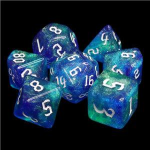 Meteor Storm Resin RPG Dice Set