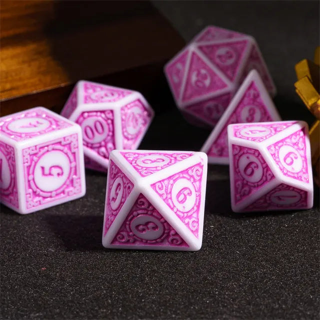Motif RPG Dice Set - Bubblegum, Resin