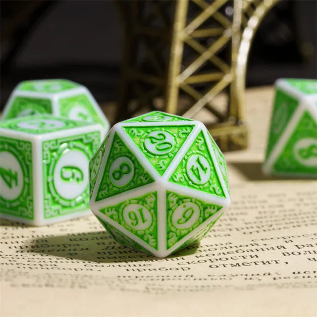 Motif RPG Dice Set - Leafy, Resin