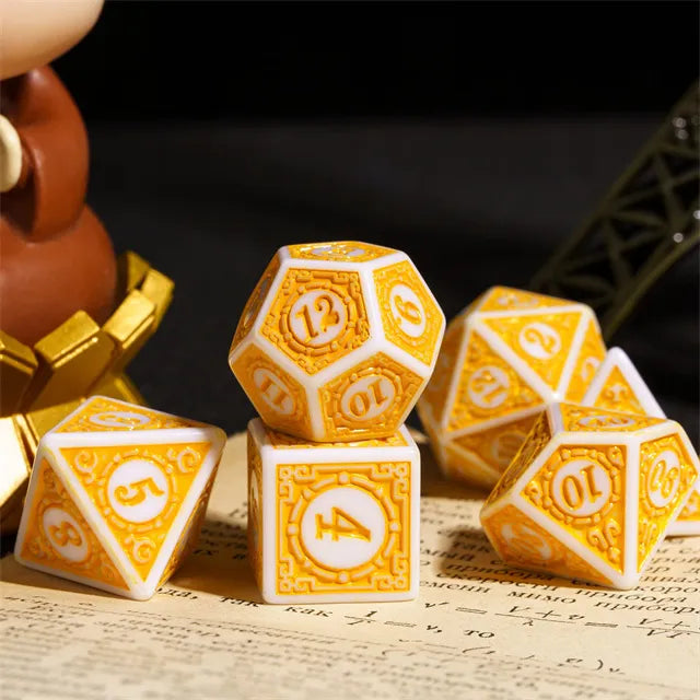Motif RPG Dice Set - Rising Sun, Resin