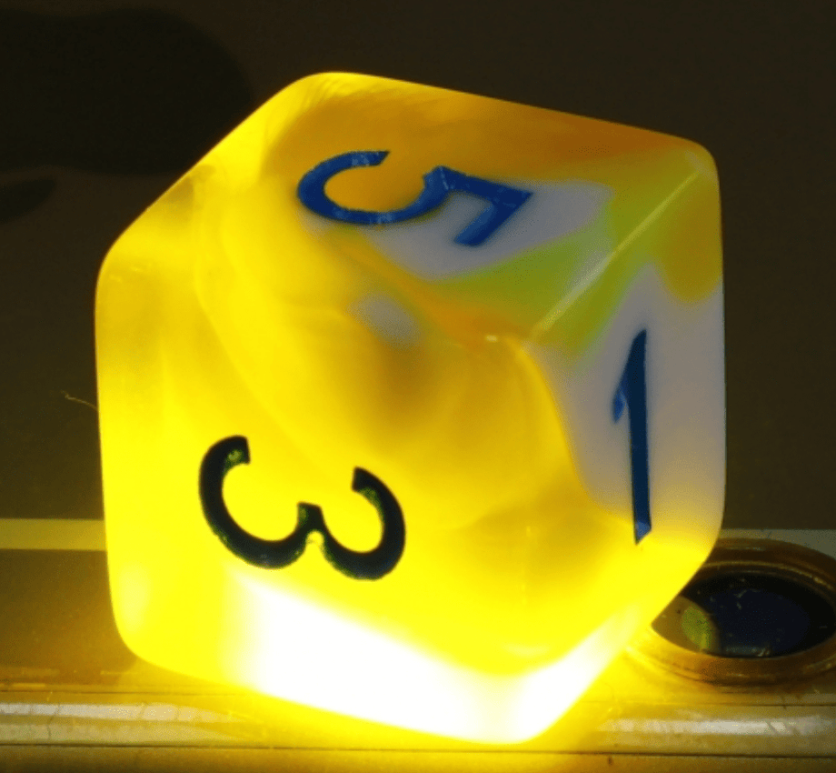 Lemon Cream RPG Dice Set - Resin