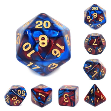Blue Blood Dice Set - Resin