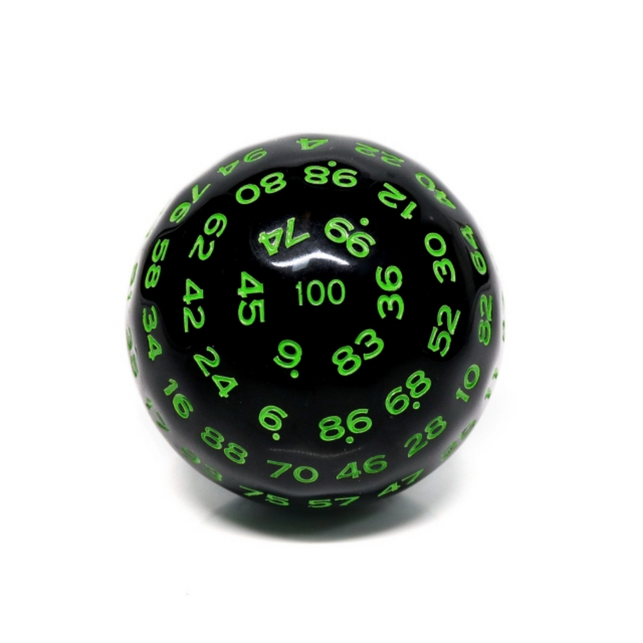 45mm D100 - Black Opaque w/ Green