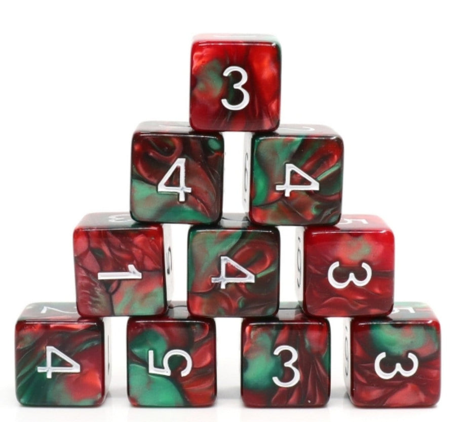 12 Piece Burning Bush D6s - Resin