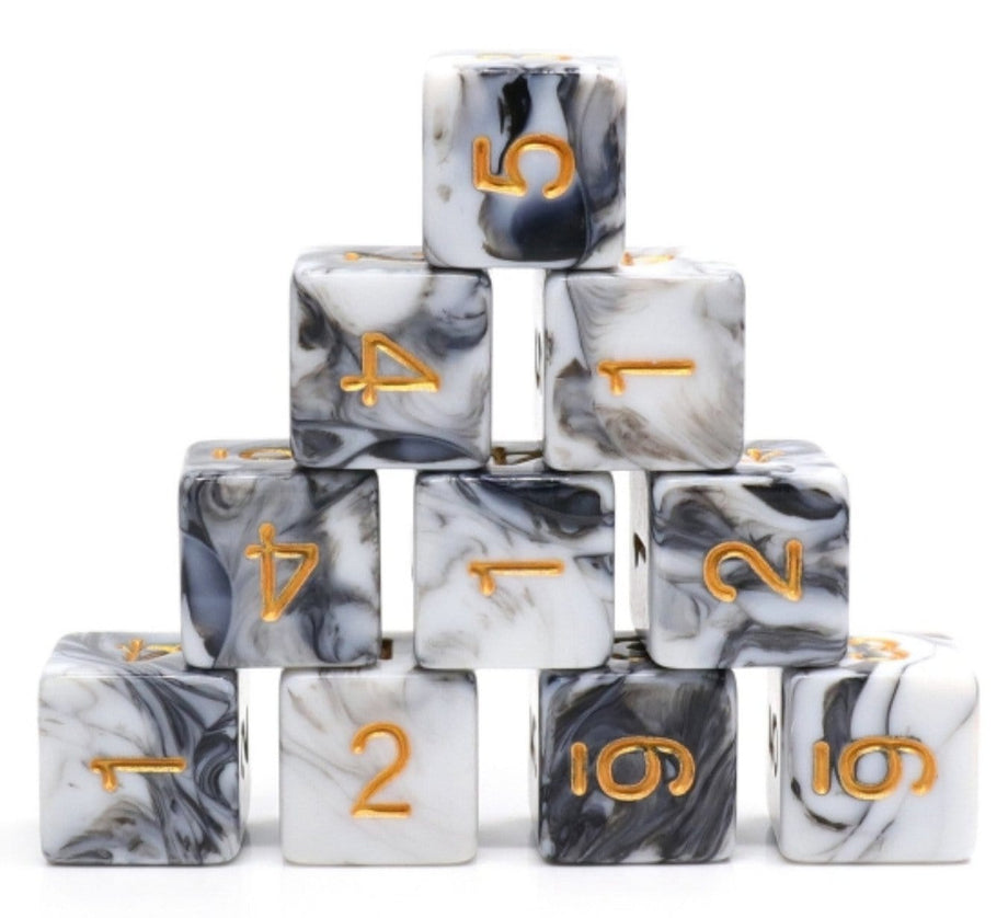 12 Piece Espresso Cream D6s - Resin