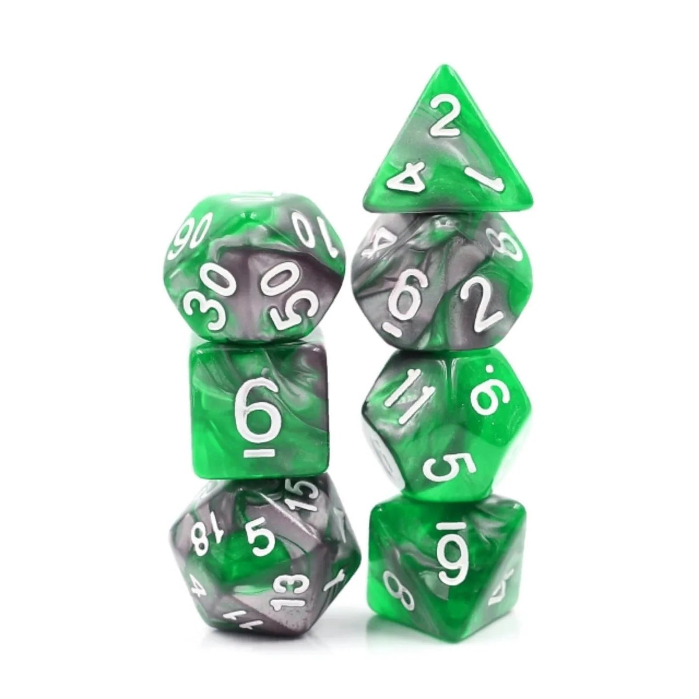 Emerald Ore RPG Dice Set