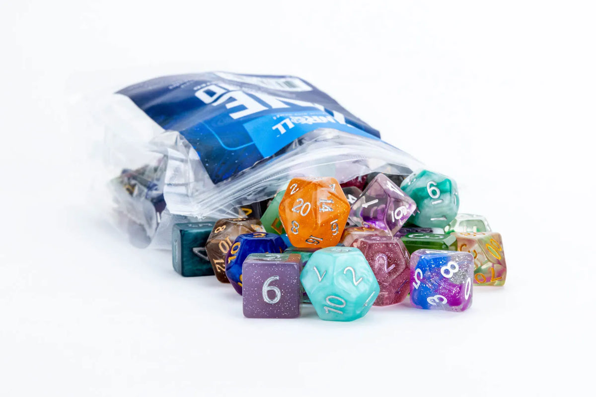 Pound of Premium Assorted Resin Dice + 1 Mystery Dice Set