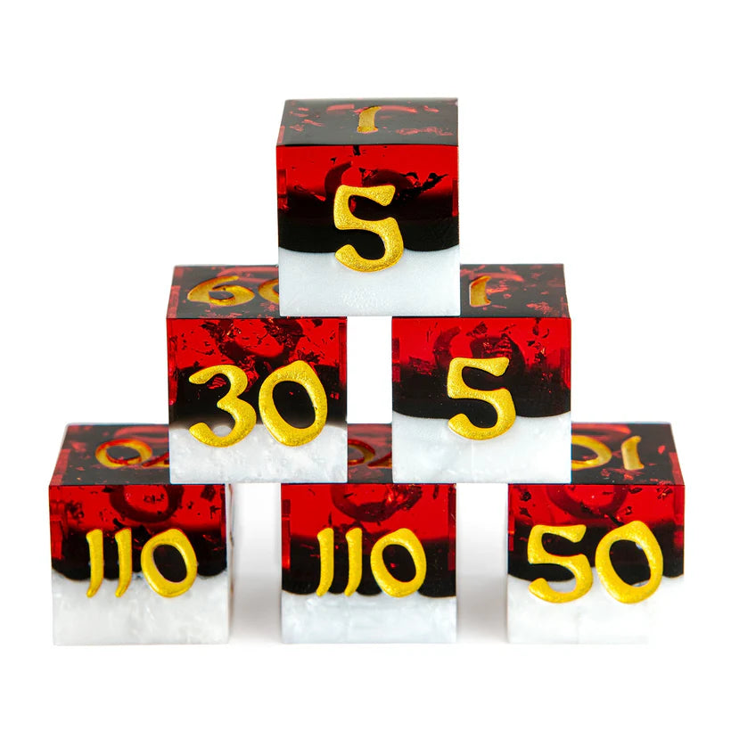 TCG Damage Counter Dice, Sharp Edge Resin