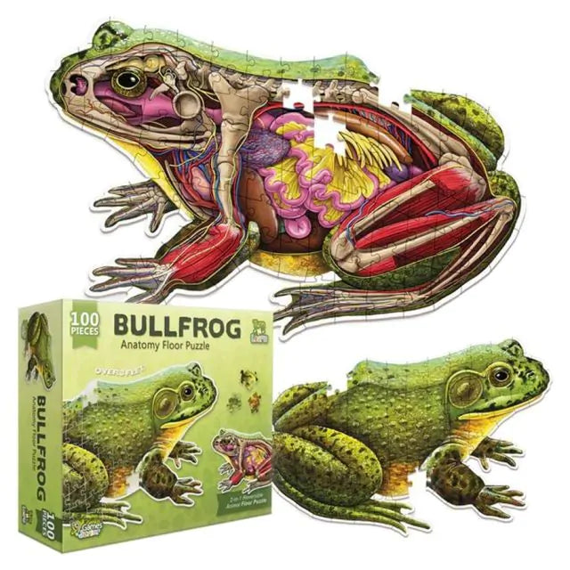 Turn 'N' Learn: Frog 100pc Double-Sided Puzzle