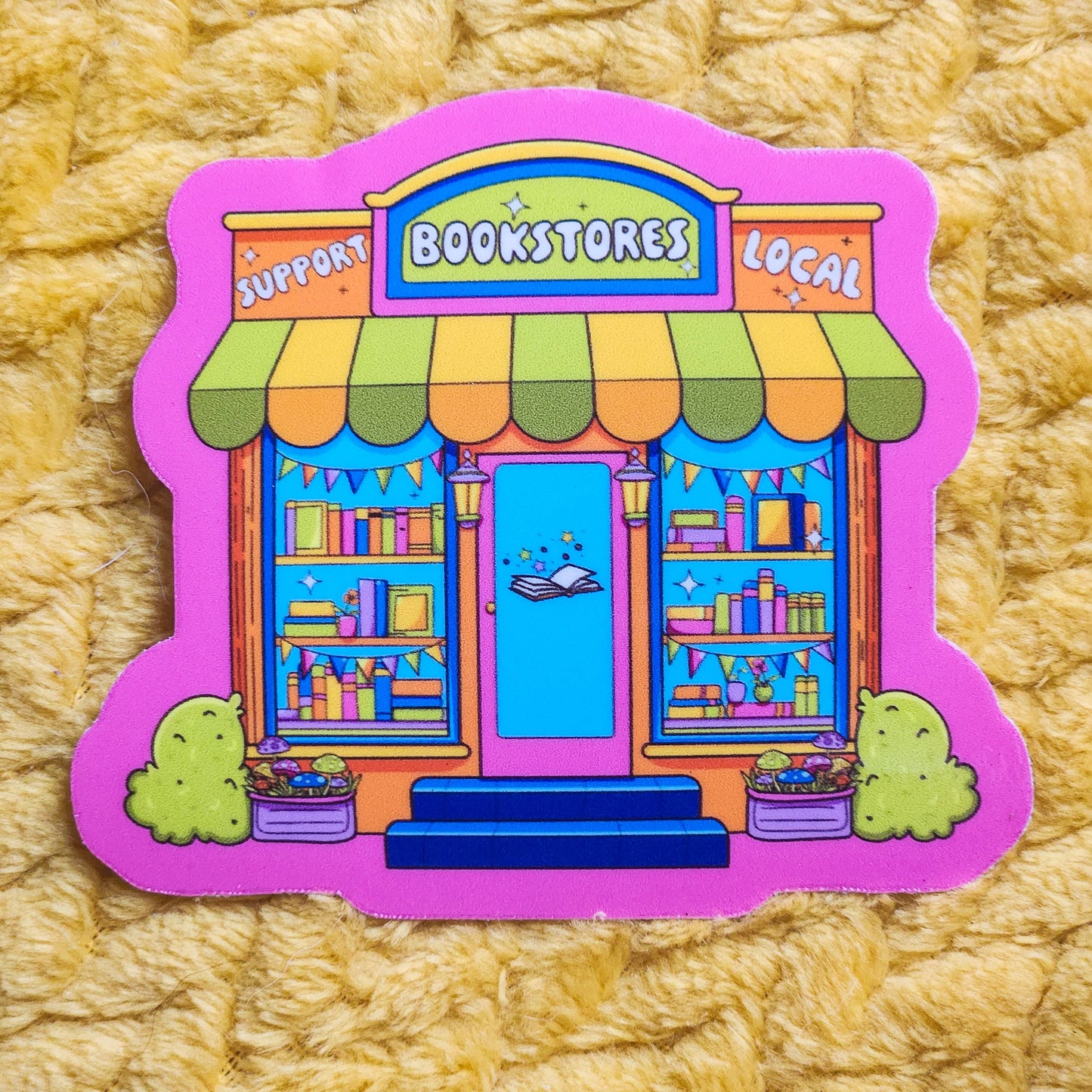 Support local bookstores sticker hydroflask planner