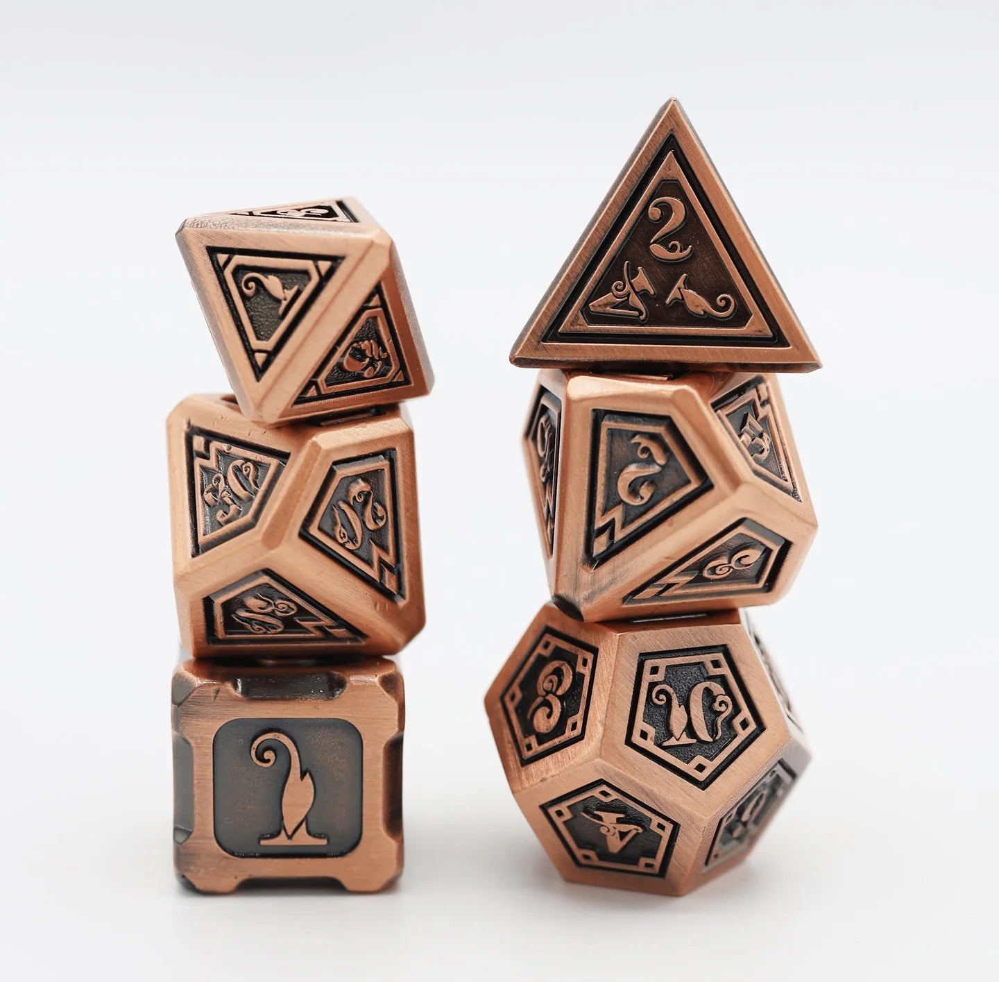 Alchemist Metals: Copper - Metal RPG Dice Set