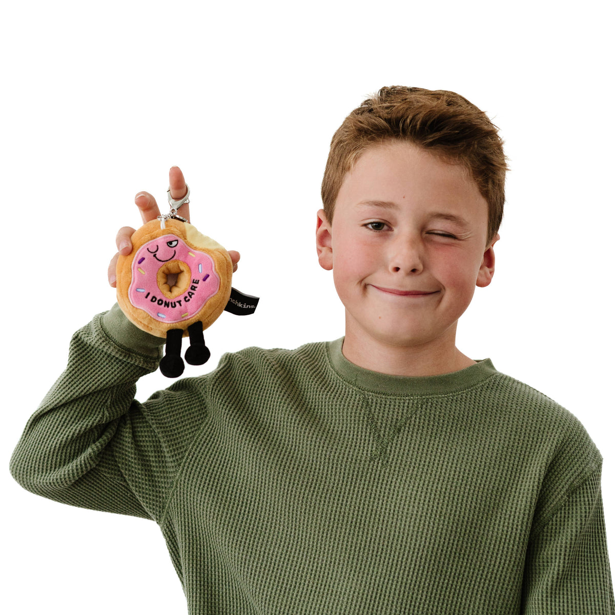 Punchkins - "I Donut Care" Plush Donut Bag Charm