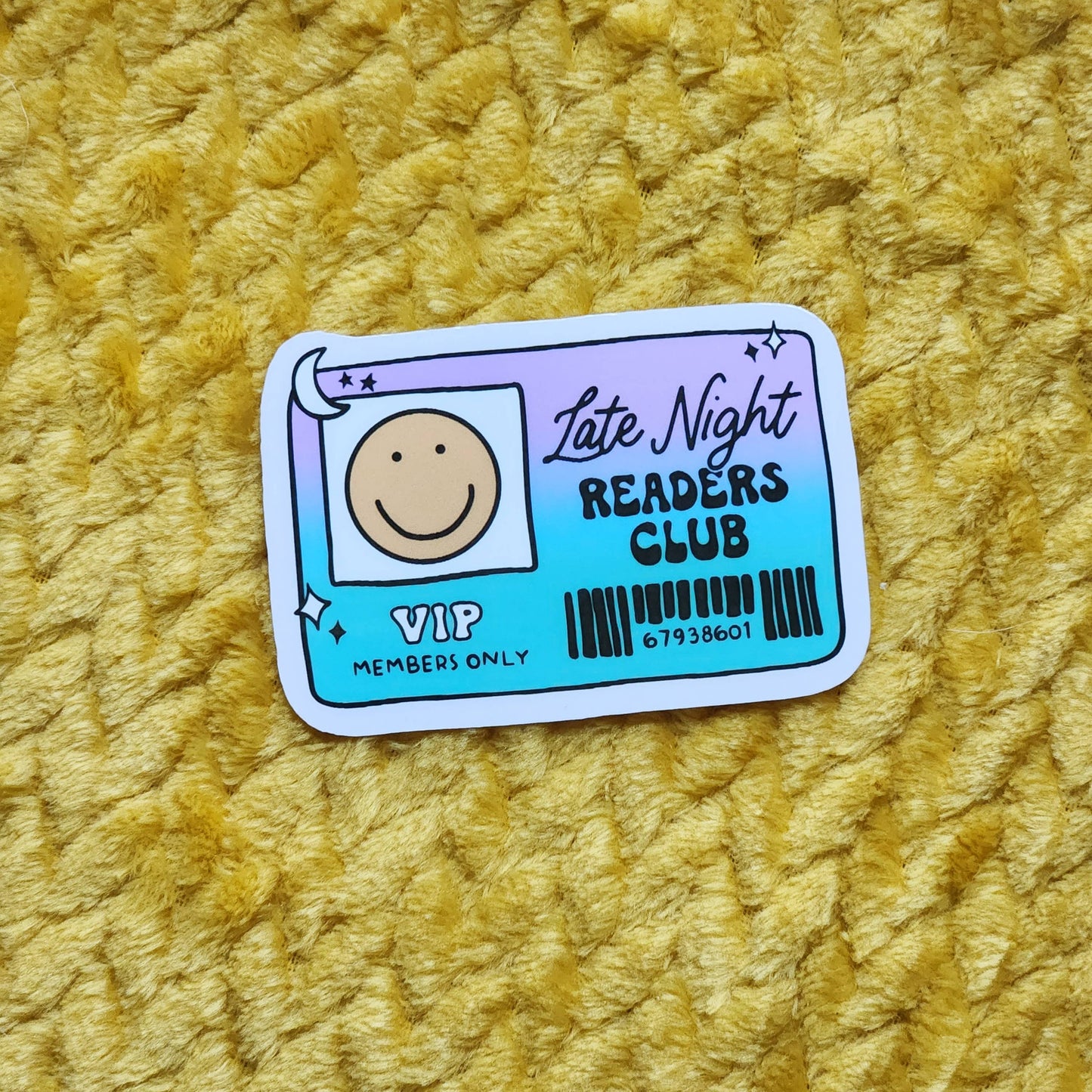 Late Night Readers Club sticker: Holo