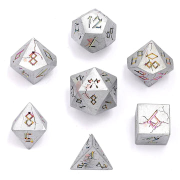 Barbarian Dice Set - Queer Stirrings, Solid Metal
