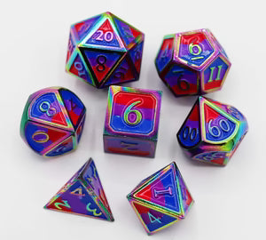 Bisexual Pride Flag metal PRG Dice Set