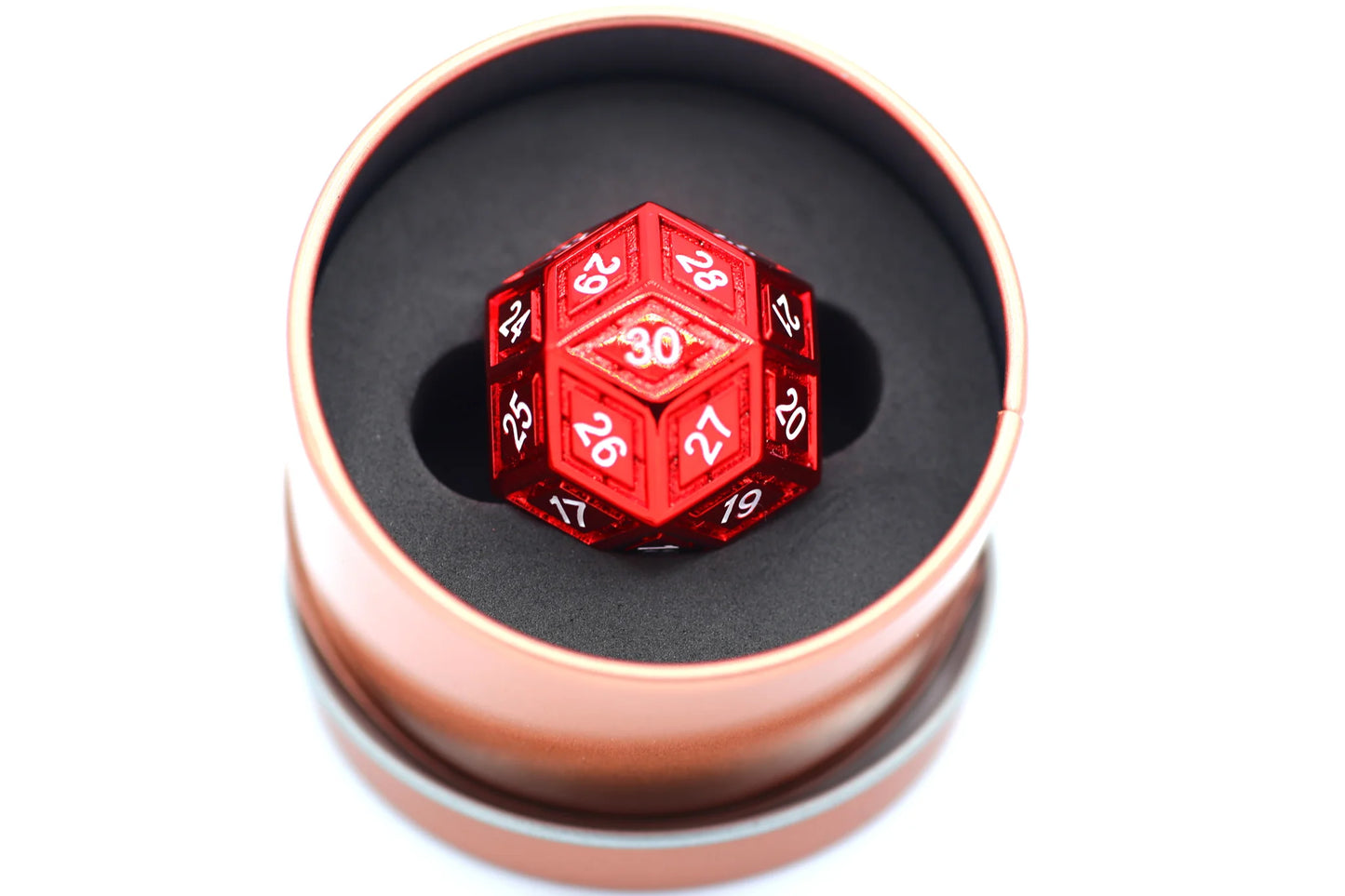 Titan's Fist Metal d30 - Blood Golem, Solid Metal