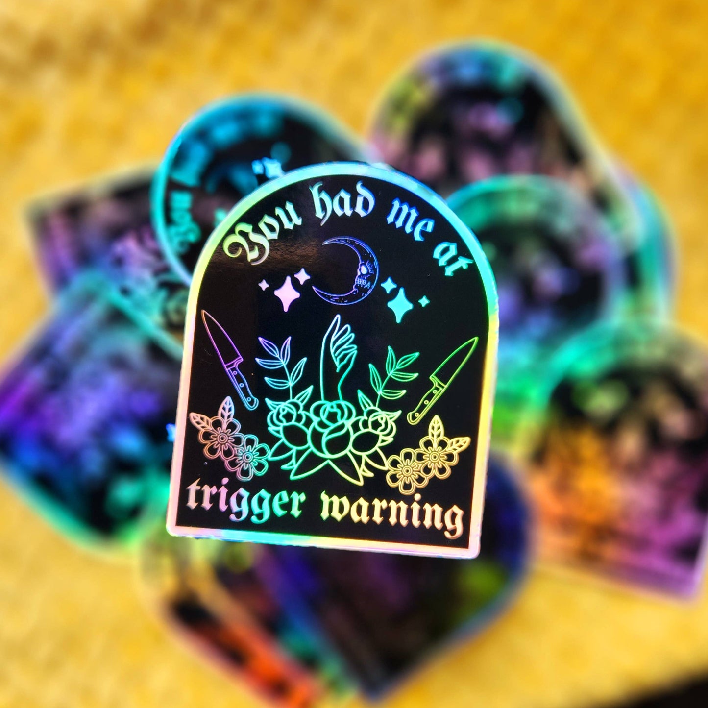 You had me at trigger warning sticker