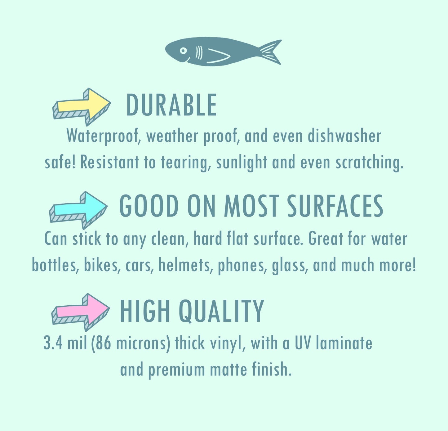 Luna Moth & Mushroom, Moon & Stars Vinyl Sticker