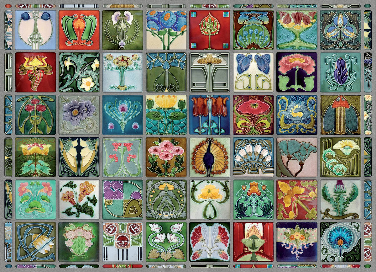 Art Nouveau Tiles 1000pc puzzle