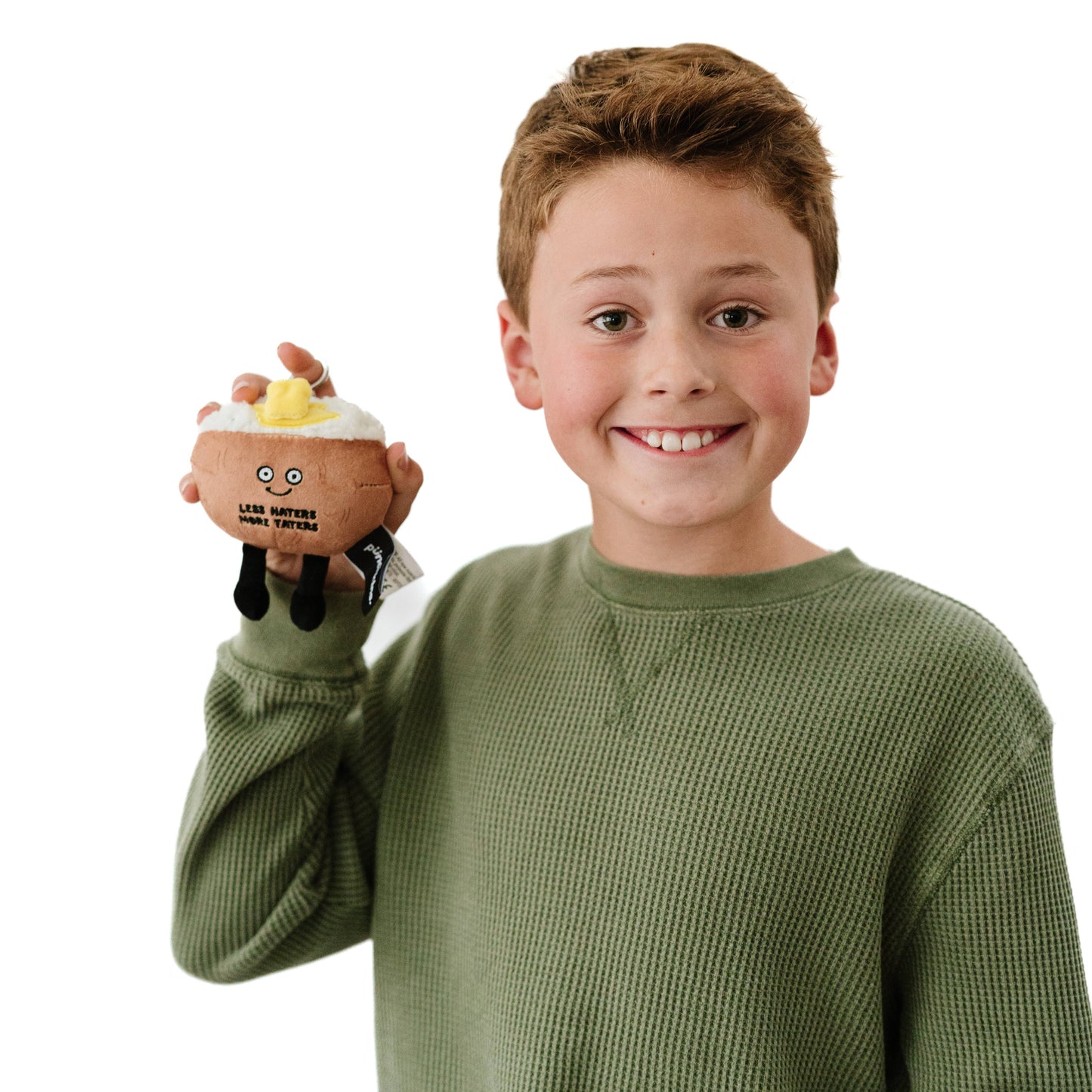 Punchkins - "Less Haters, More Taters" Plush Potato Bag Charm