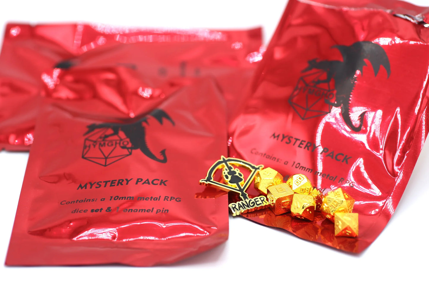 Mystery Pack 10mm mini metal die set + 1 enamel pin