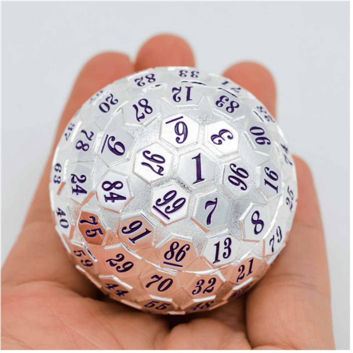 45mm Metal D100 - Platinum with Purple