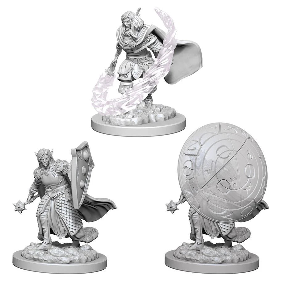 D&D: Nolzur's Marvelous Minis: Elf Male Cleric W5 (Unpainted)