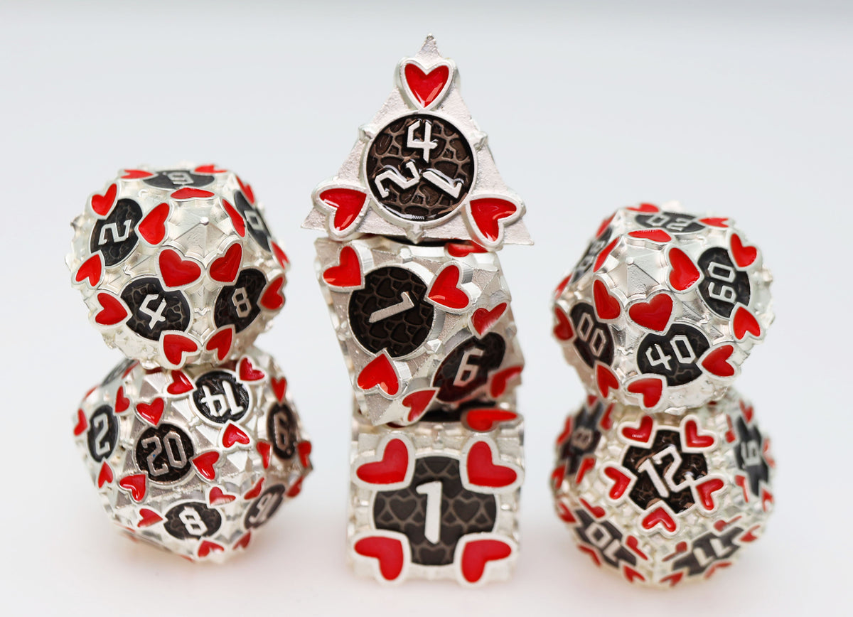 Erotes' Arrow: Anteros Metal RPG Dice Set